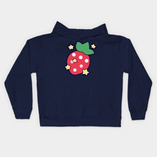 Strawberry with Stars Kids Hoodie